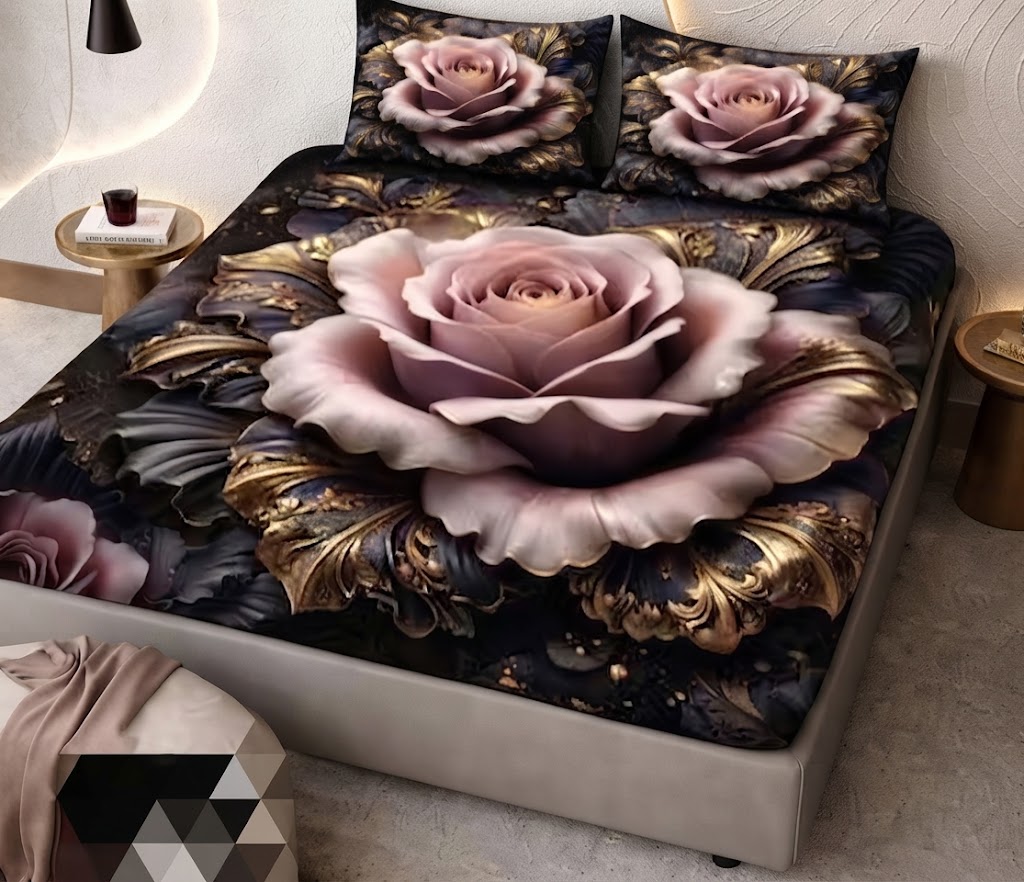 7D Cotton Cartoon Panel Digital Print Bedsheet With Two Pillow Cover (90*100 inch) Pillow Cover