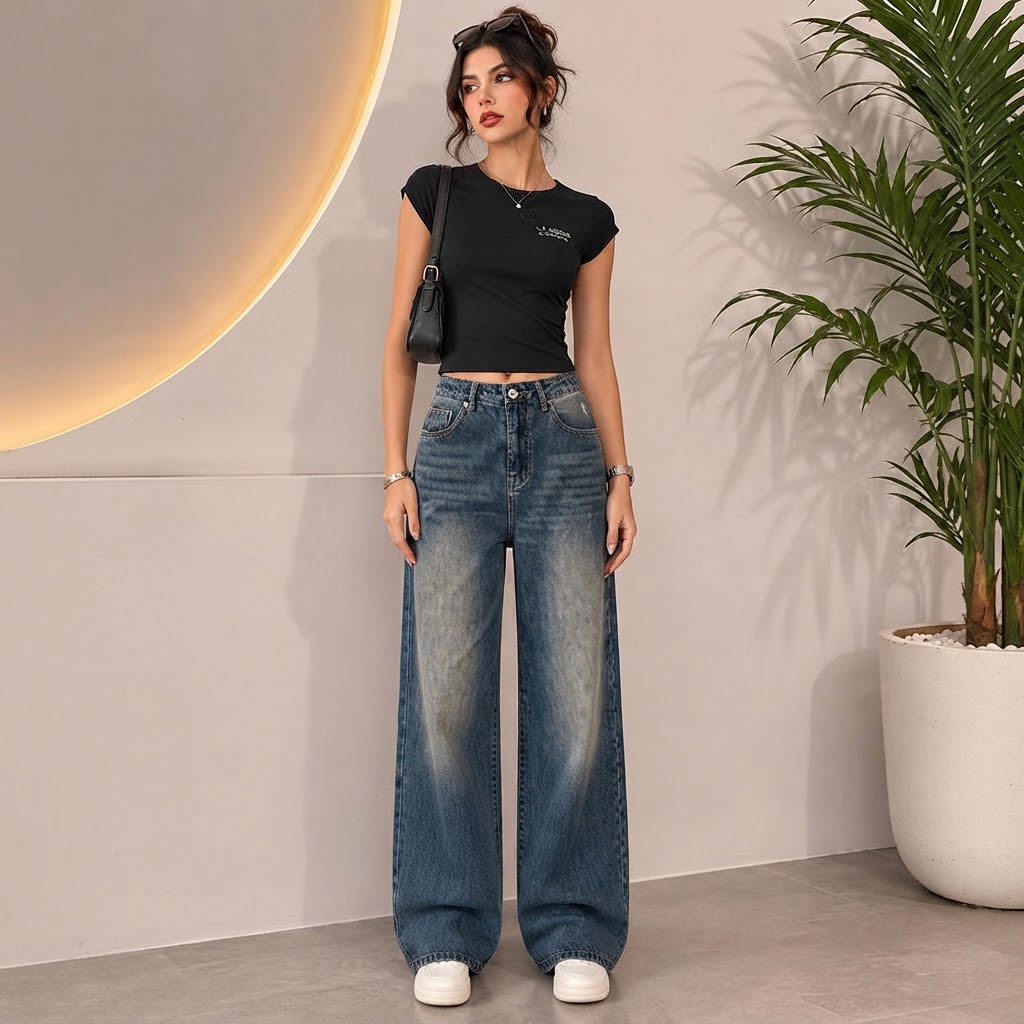 Charcoal Blue Jeans Women Jeans Ladies Jeans