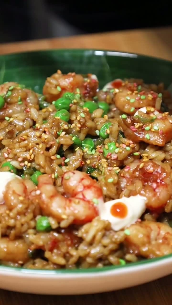 Arroz con gambas