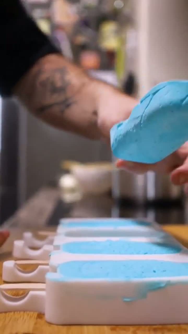 Helado de sal marina