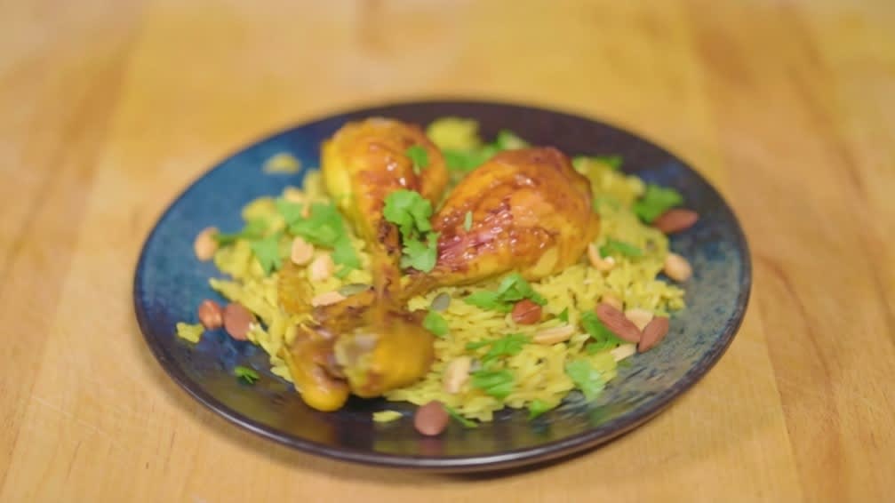 Kabsa de Pollo de Arabia Saudita