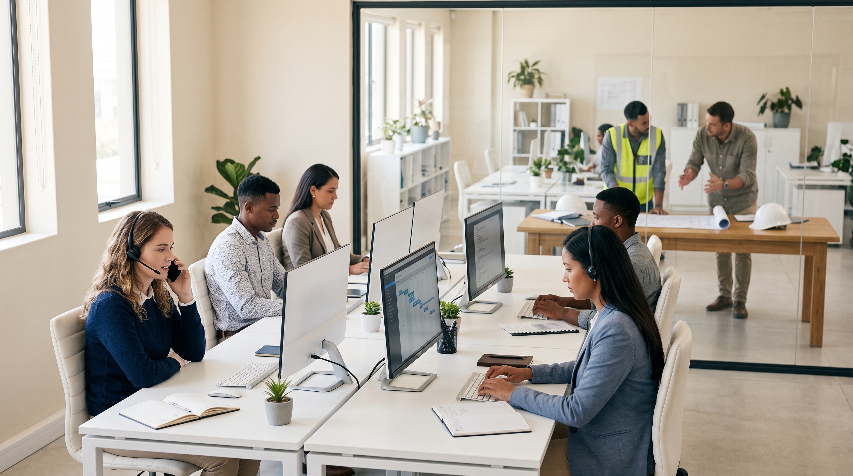 Collaborateur dédié au travail sur son poste
