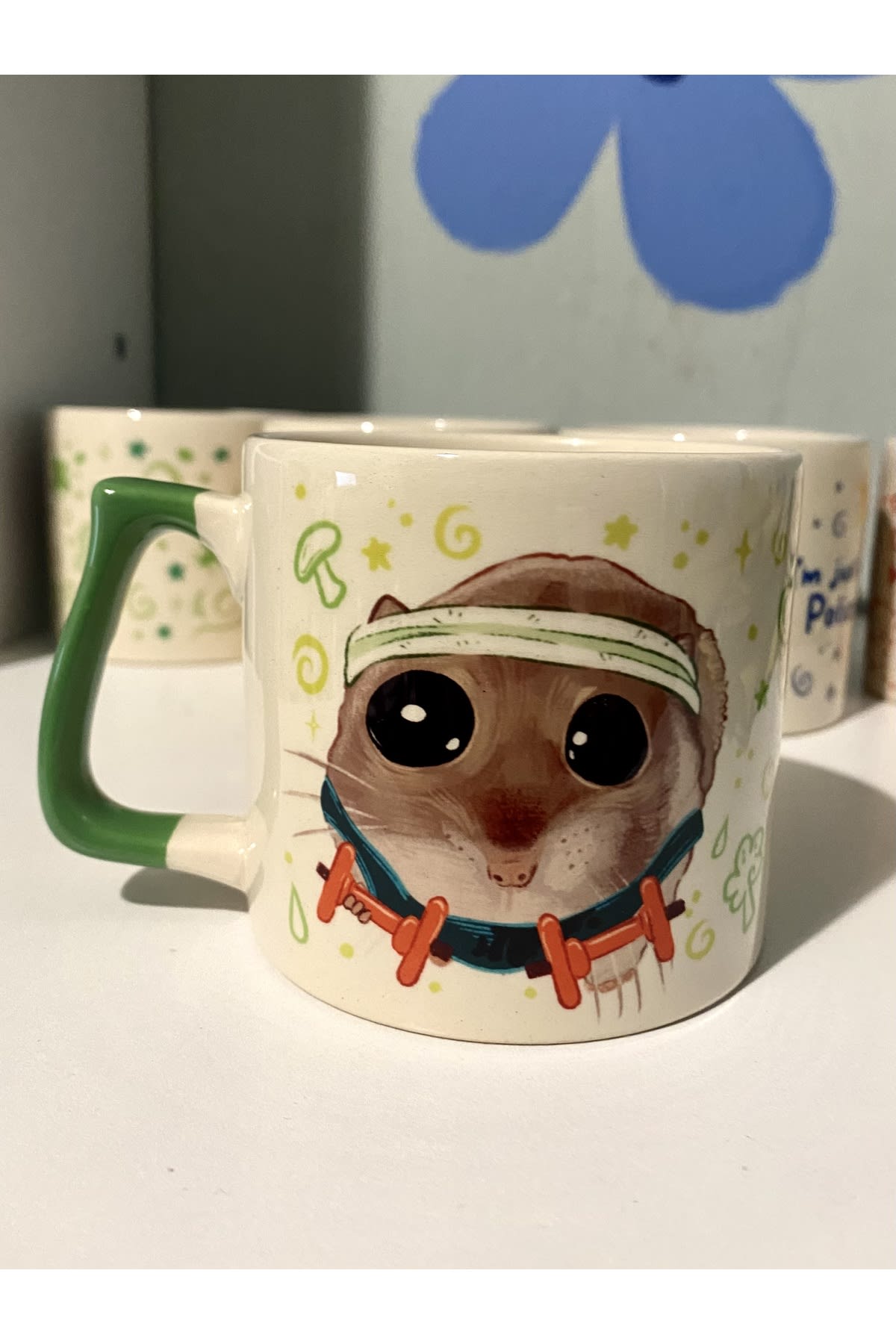 Sad Üzgün Hamster - Meslek: Sporcu (Athlete) Kupa Bardak Fincan