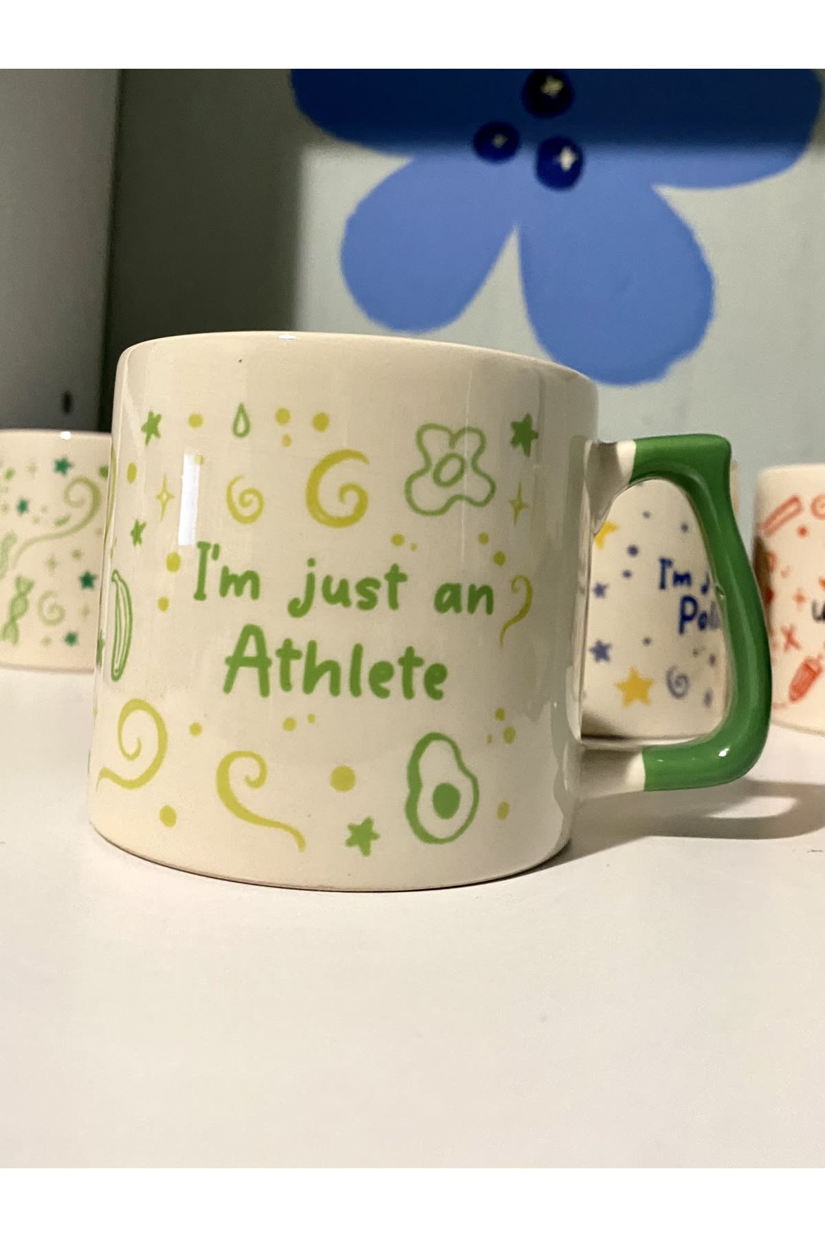 Sad Üzgün Hamster - Meslek: Sporcu (Athlete) Kupa Bardak Fincan görsel 3