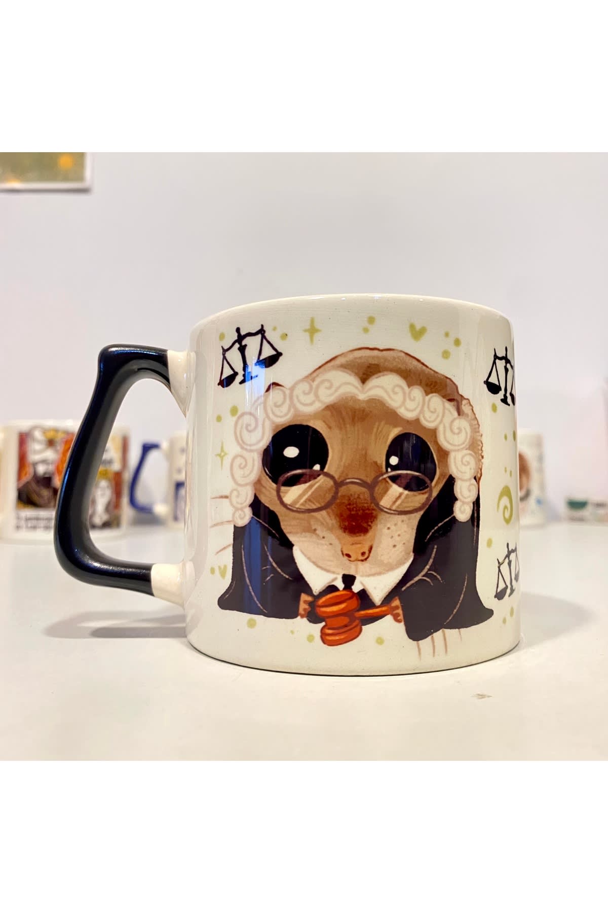 Sad Üzgün Hamster - Meslek: Hakim Judge Kupa Fincan Bardak