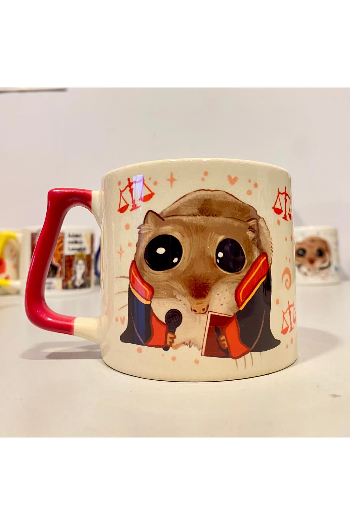 Sad Üzgün Hamster - Meslek: Savcı Prosecutor Kupa Fincan Bardak