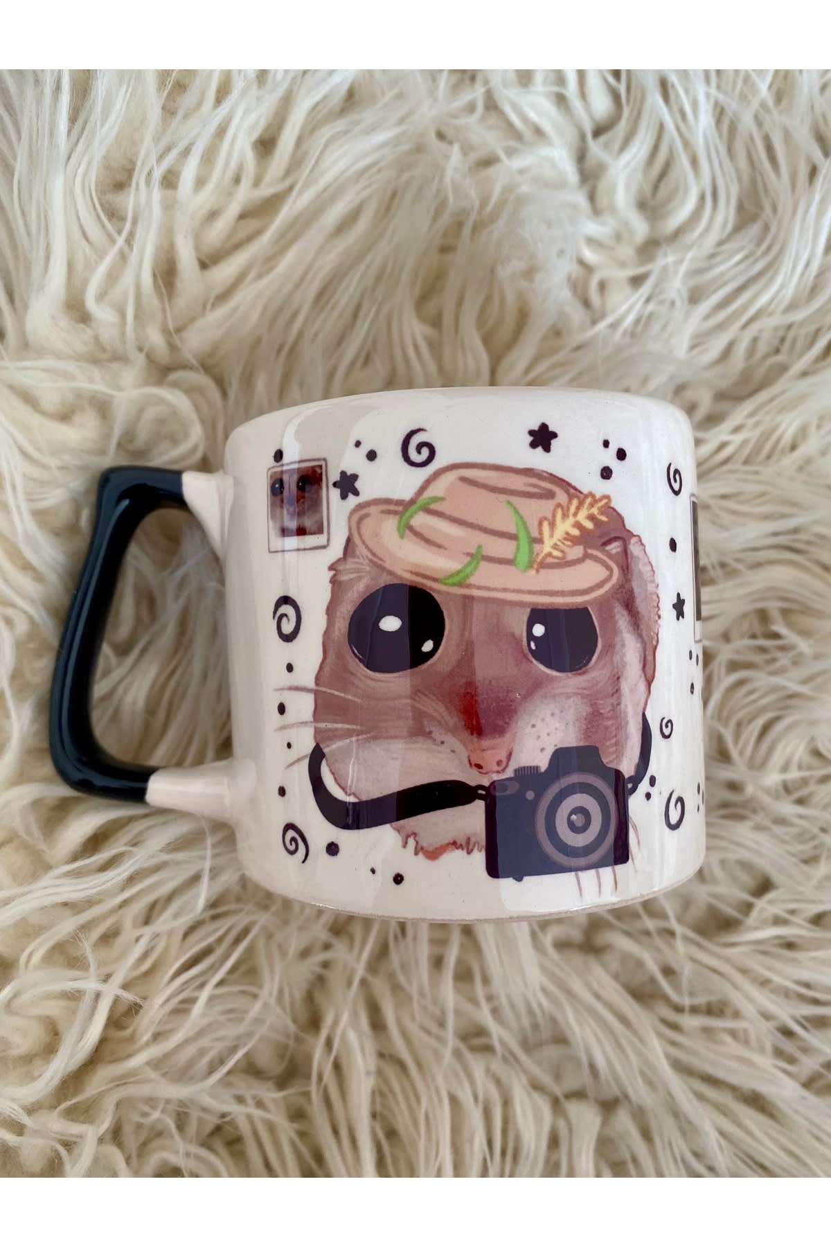 Sad Üzgün Hamster - Meslek: Fotoğrafçı (Photographer) Kupa Bardak Fincan