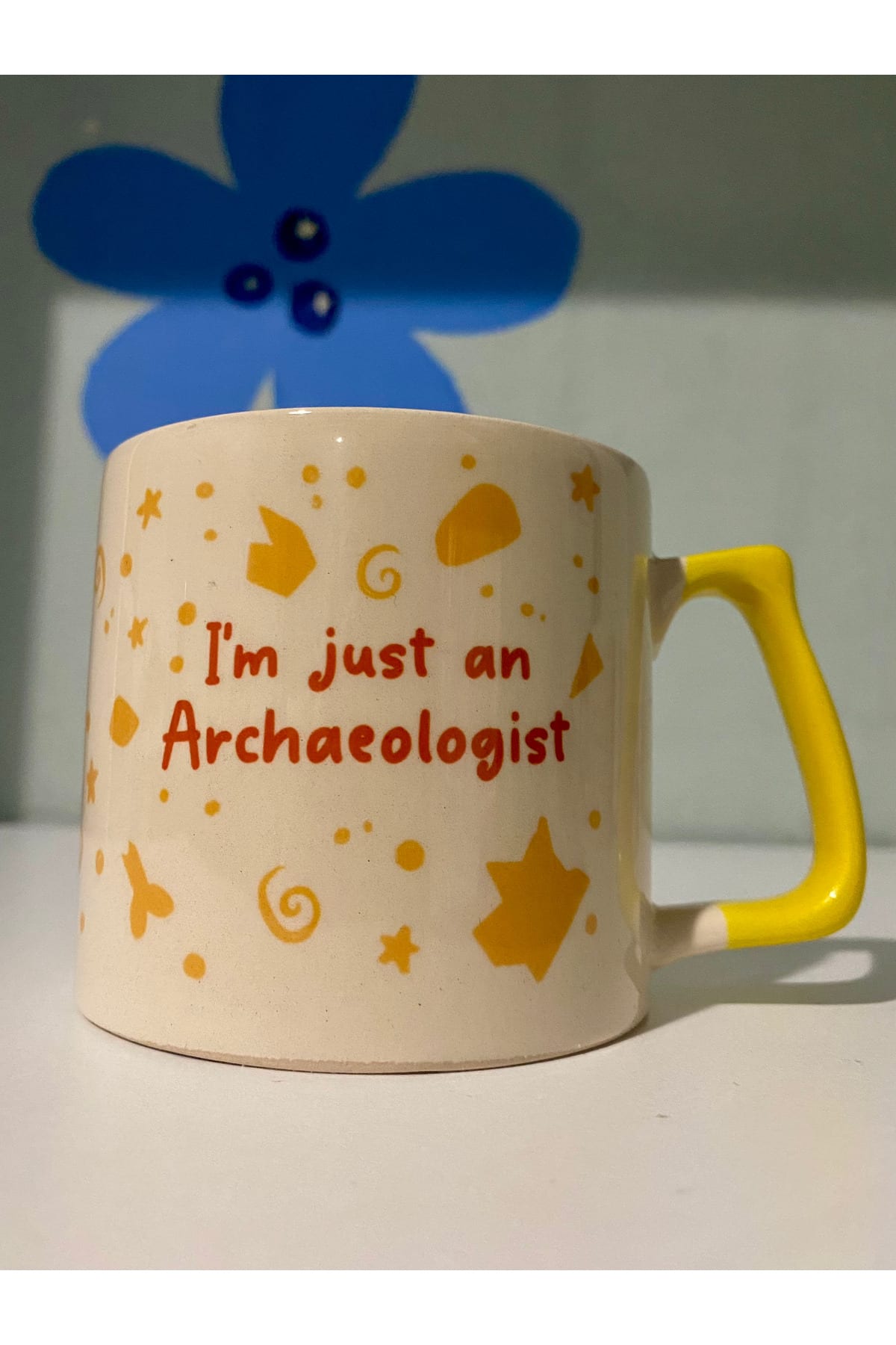Sad Üzgün Hamster - Meslek: Arkeolog (archaeologist) Kupa Bardak Fincan görsel 3
