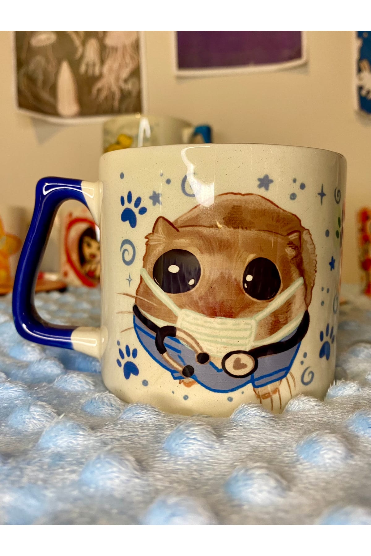 Sad Üzgün Hamster - Meslek: Veteriner - Veterinarian Kupa Bardak Fincan