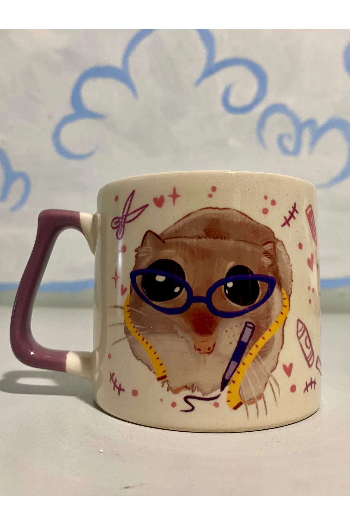 Sad Üzgün Hamster - Meslek: Moda Tasarımcısı - Fashion Designer Kupa Bardak Fincan