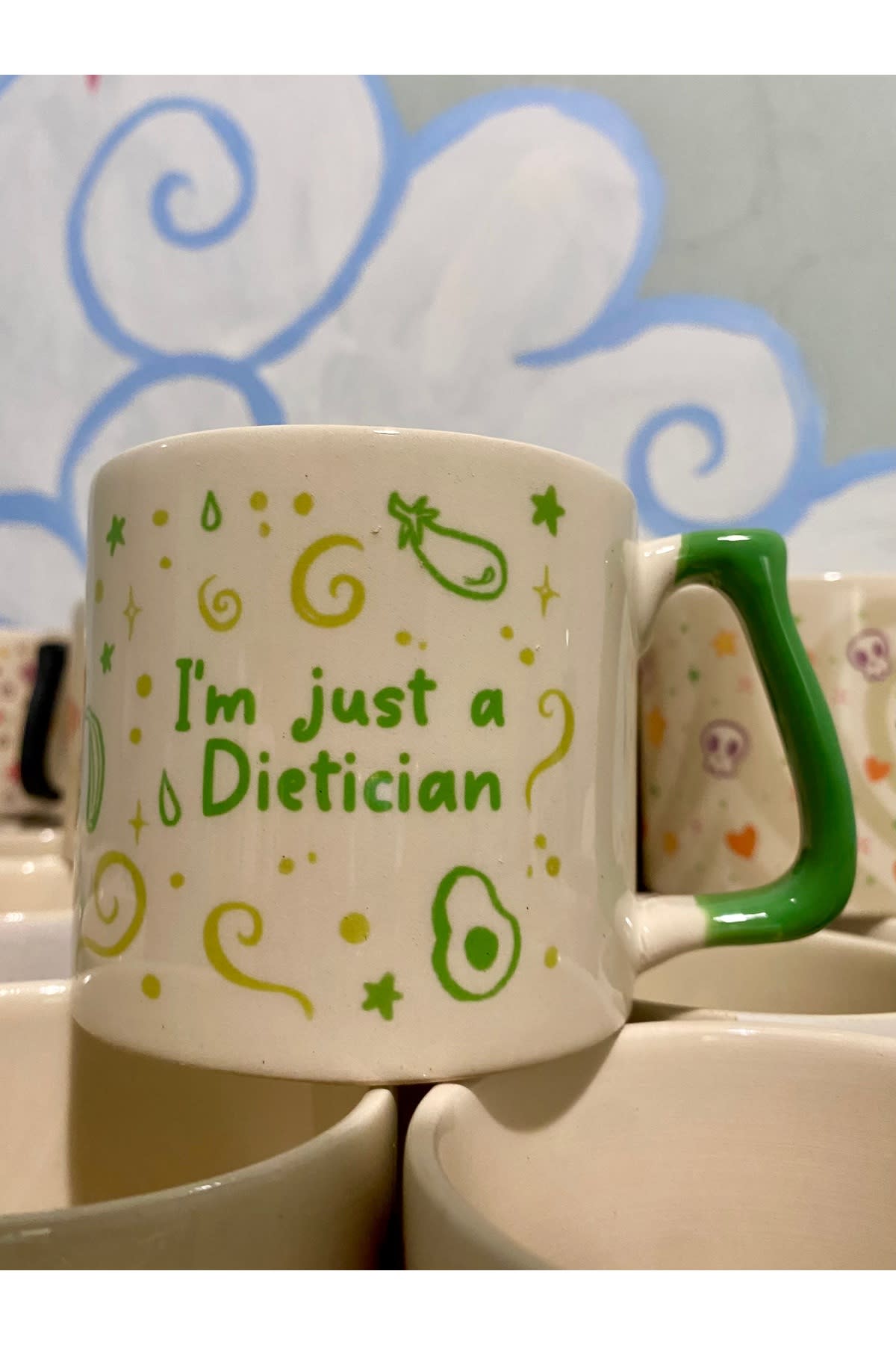 Sad Üzgün Hamster Meslek: Diyetisyen (Dietician) Kupa Bardak Fincan görsel 3