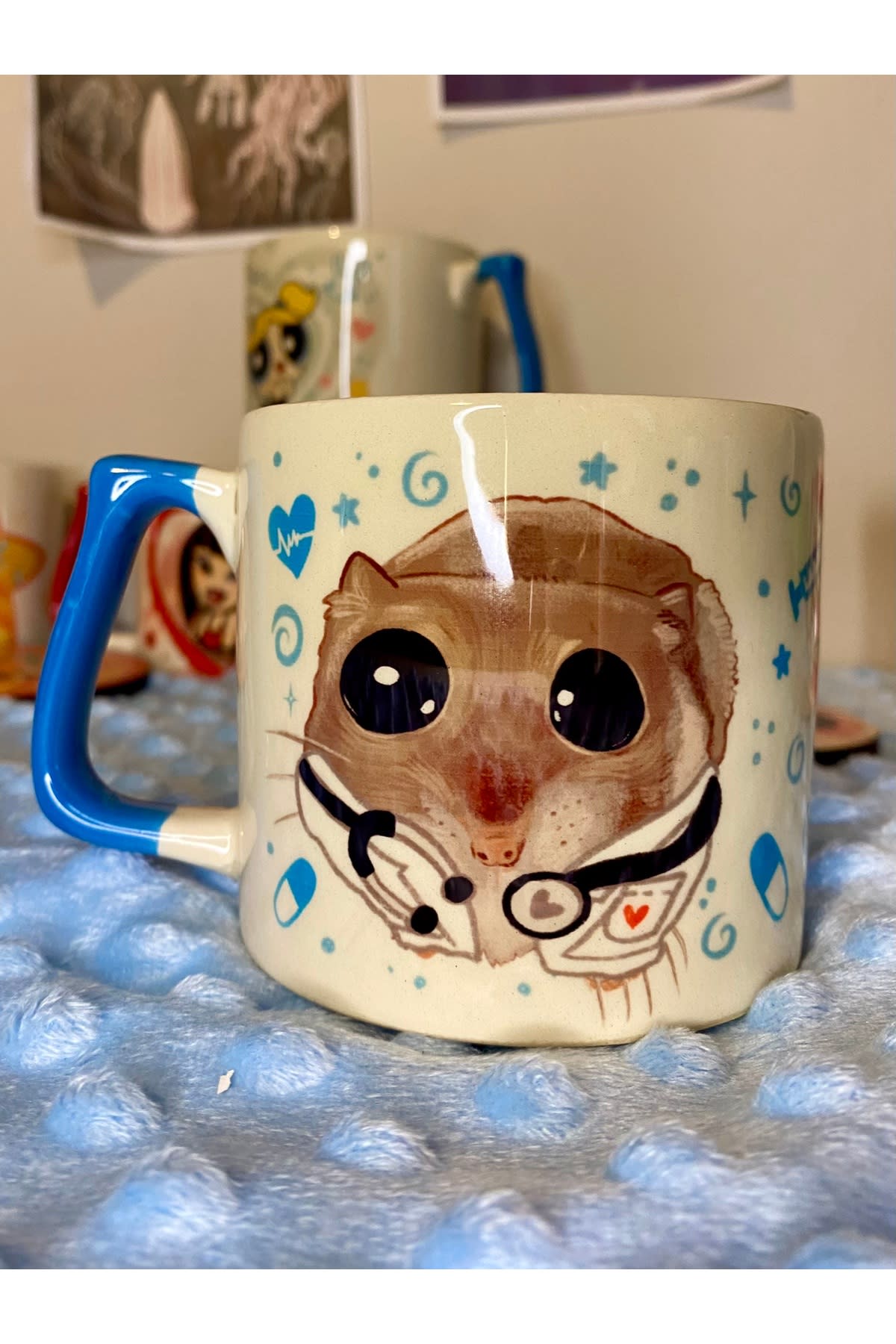 Sad Üzgün Hamster Meslek: Doktor / Doctor Kupa Bardak Fincan