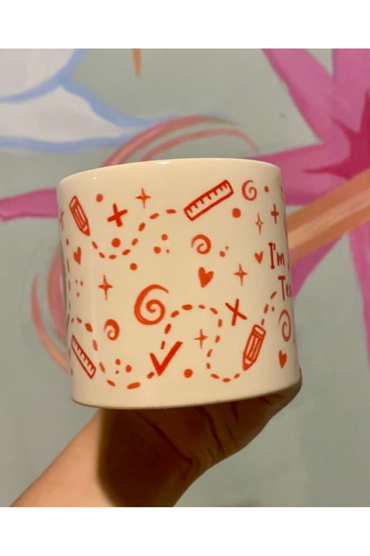 Sad Hamster Meslek Öğretmen Kupa Bardak Fincan görsel 2