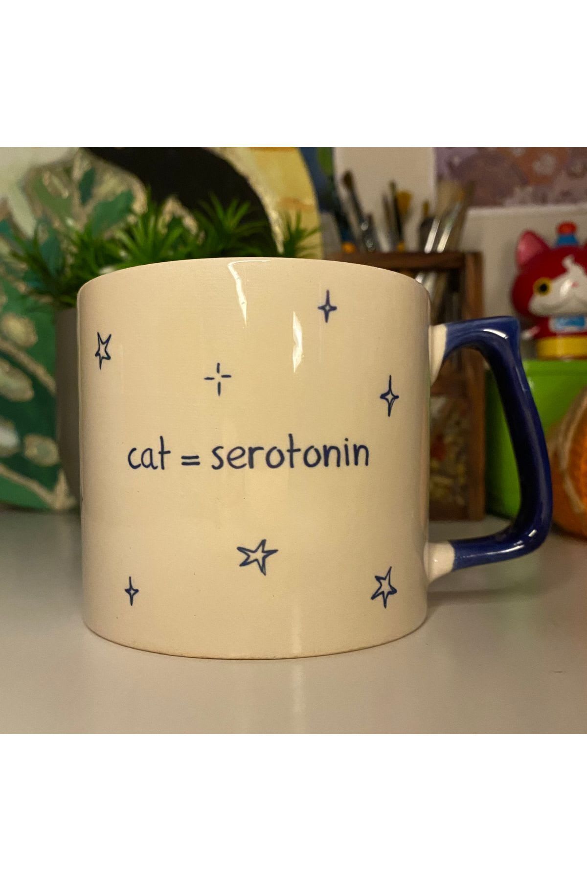 Cat = Serotonin Kedili Kupa görsel 2