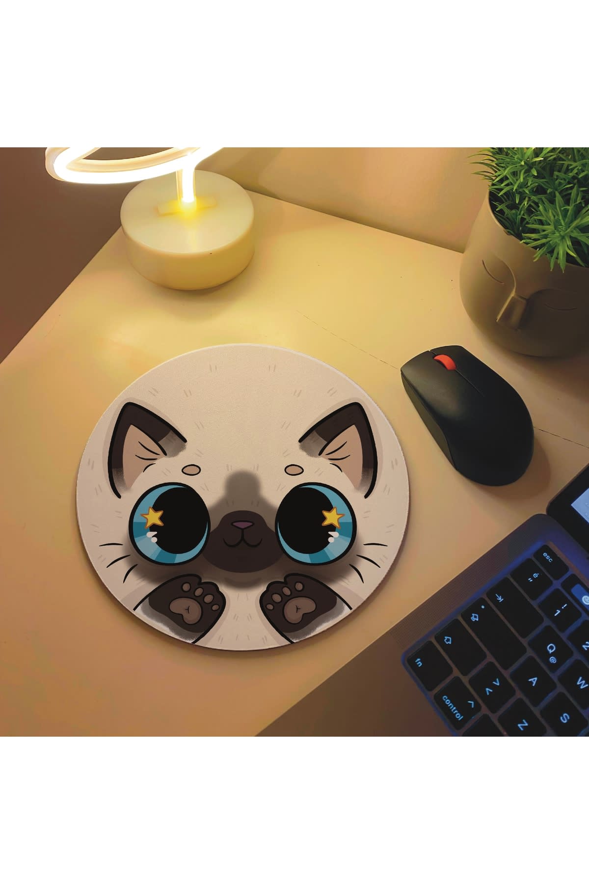 westcats Tonkinese Siyam Thai Tayland Kedisi Tasarım Mousepad Mouse Pad Altlığı