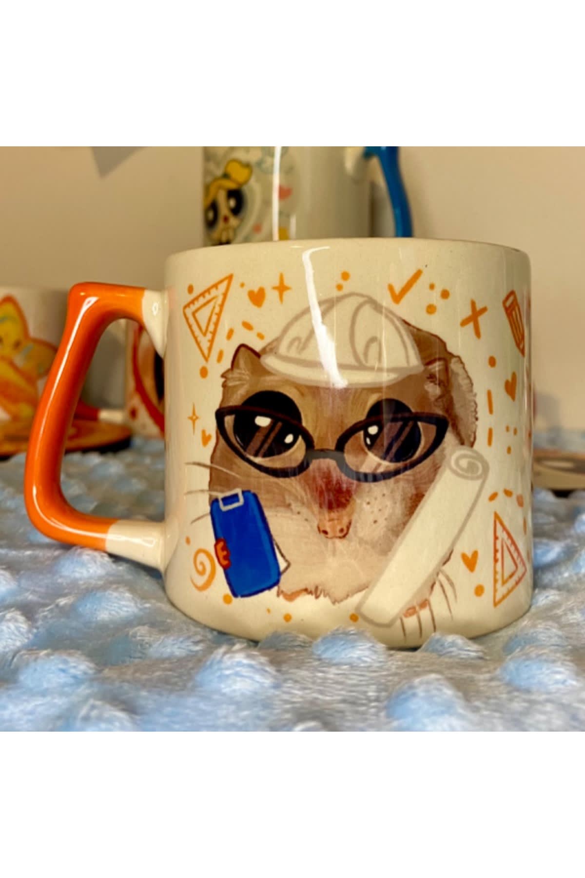 Sad Üzgün Hamster - Meslek: Architect Mimar Kupa Bardak Fincan