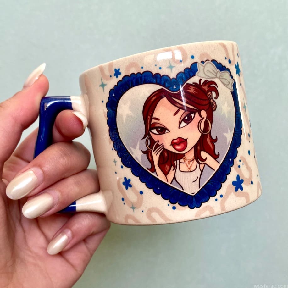 Bratz Tarzında (KİŞİSEL ÖZEL TASARIM) Kupa Bardak