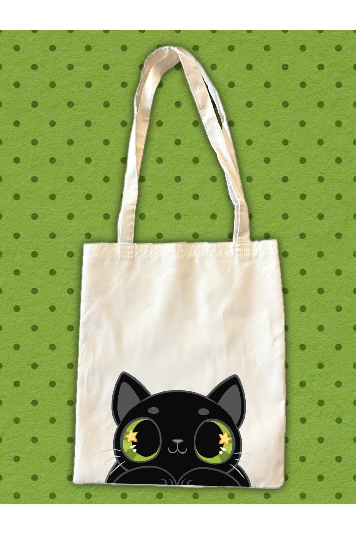 westcats Siyah Bombay Kedisi Kara Kedi Tasarım Tote Bez Kumaş Çanta