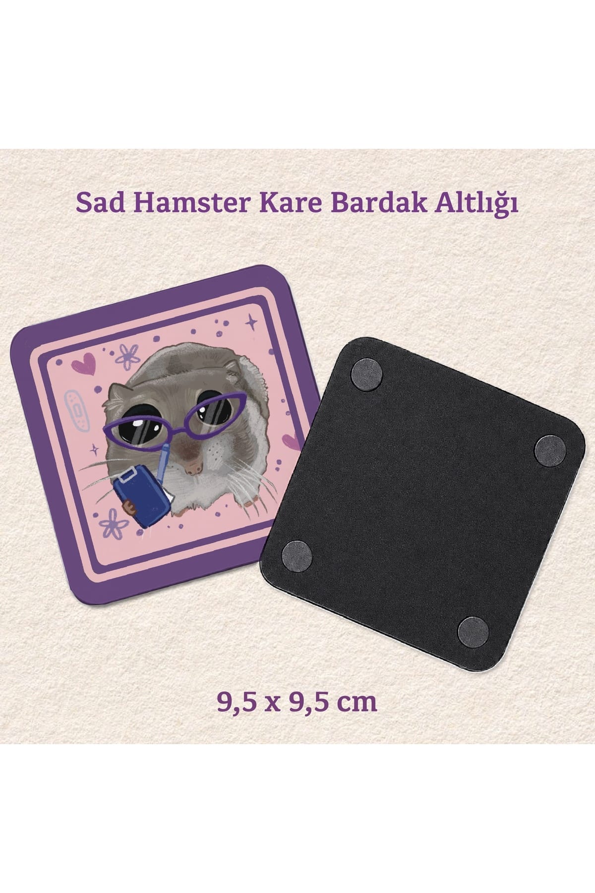 Sad Hamster - Psikolog / Terapist / Psikoloji Bardak Altlığı