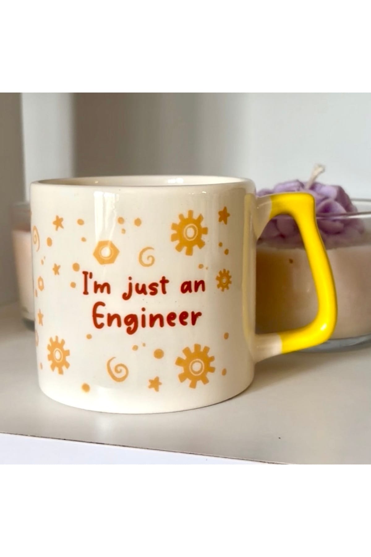 Sad Üzgün Hamster - Meslek: MÜHENDİS (Engineer) Kupa Bardak Fincan görsel 2