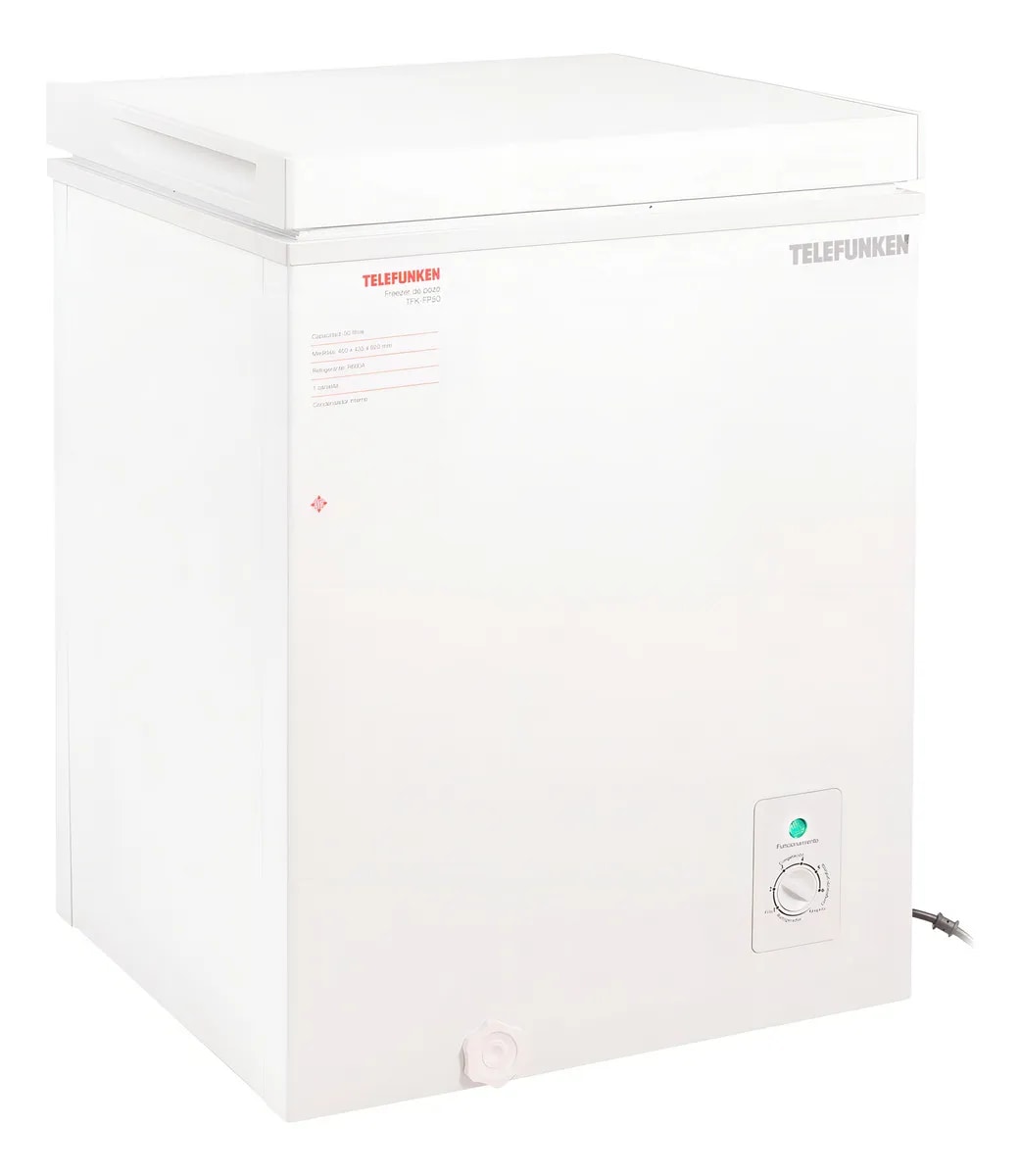 Freezer De Pozo Tfk-fp50 50 Litros Telefunken Color Blanco - imagen 1