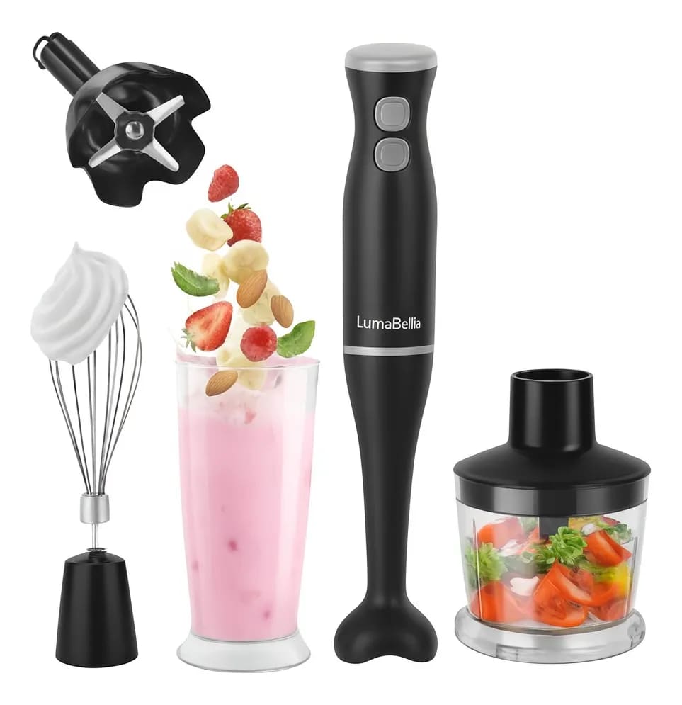 Mixer Lumabella B-2023 4 En 1 500w Minipimer Picadorabatidor Negro - miniatura 2