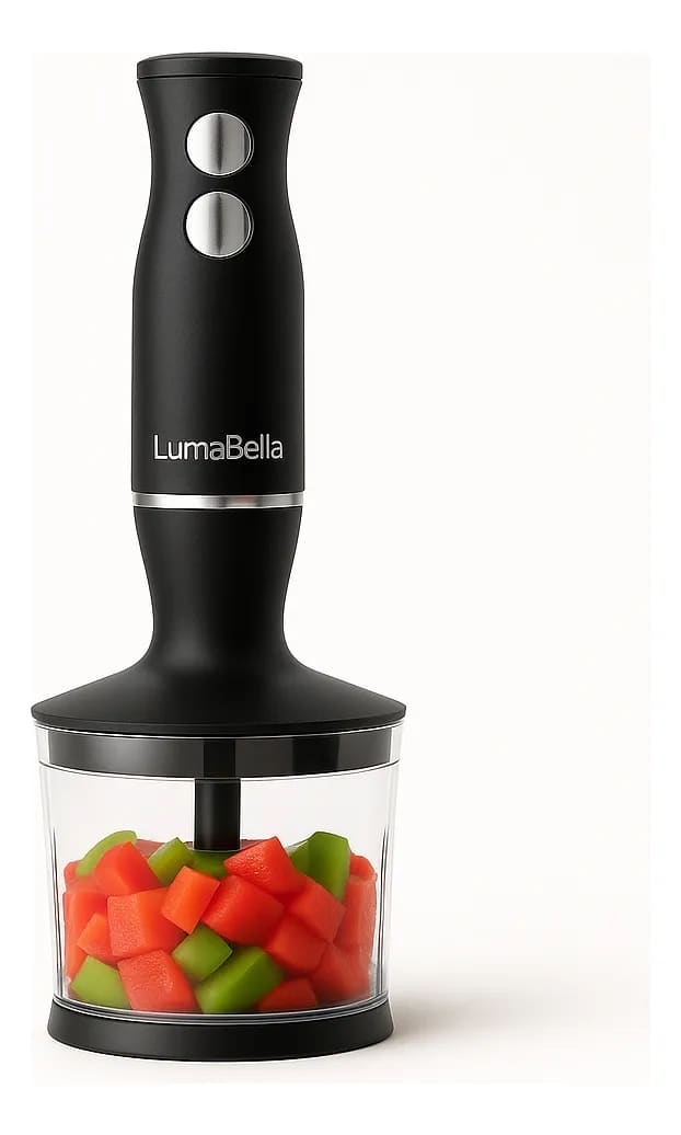 Mixer Lumabella B-2023 4 En 1 500w Minipimer Picadorabatidor Negro - miniatura 4
