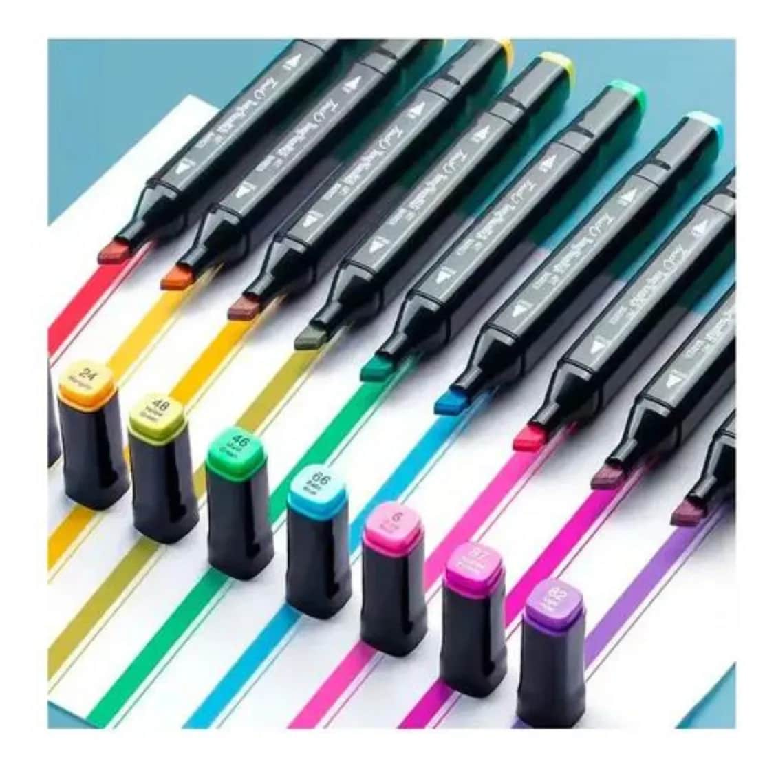 Set X80 Marcadores Artísticos Doble Punta Touch Kendra - miniatura 2