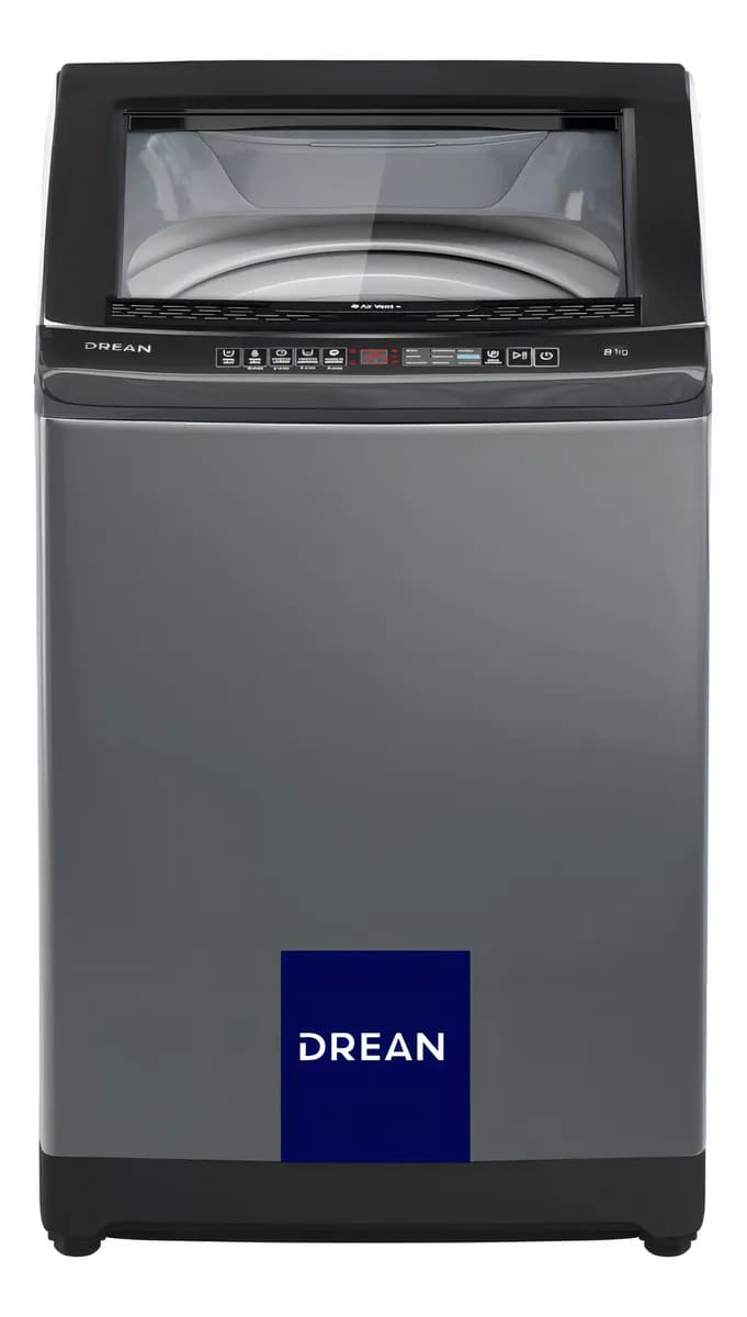 Lavarropas Carga Superior 8 Kg Gris Drean Lpdr0865iLG