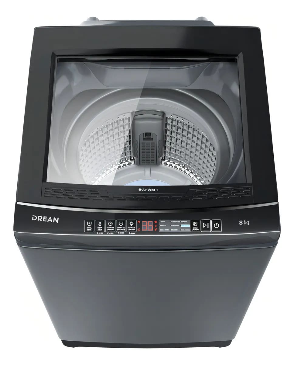 Lavarropas Carga Superior 8 Kg Gris Drean Lpdr0865iLG - miniatura 2