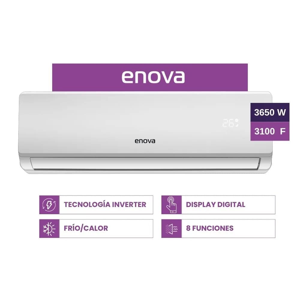 Aire Acondicionado Enova Split Inverter 3650w 3100 Fg Frío Calor Aes12ix10