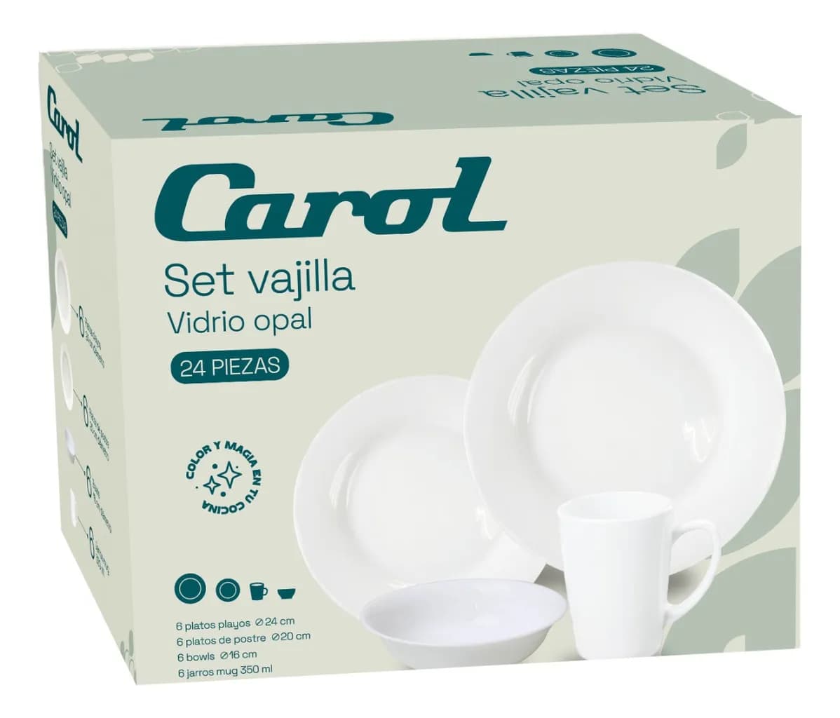 Juego Vajilla Carol 24 piezas