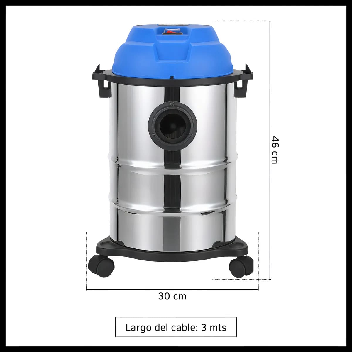 Aspiradora Industrial Oryx 1000W 15L Seco Húmedo Sopladora Filtro HEPA - miniatura 4