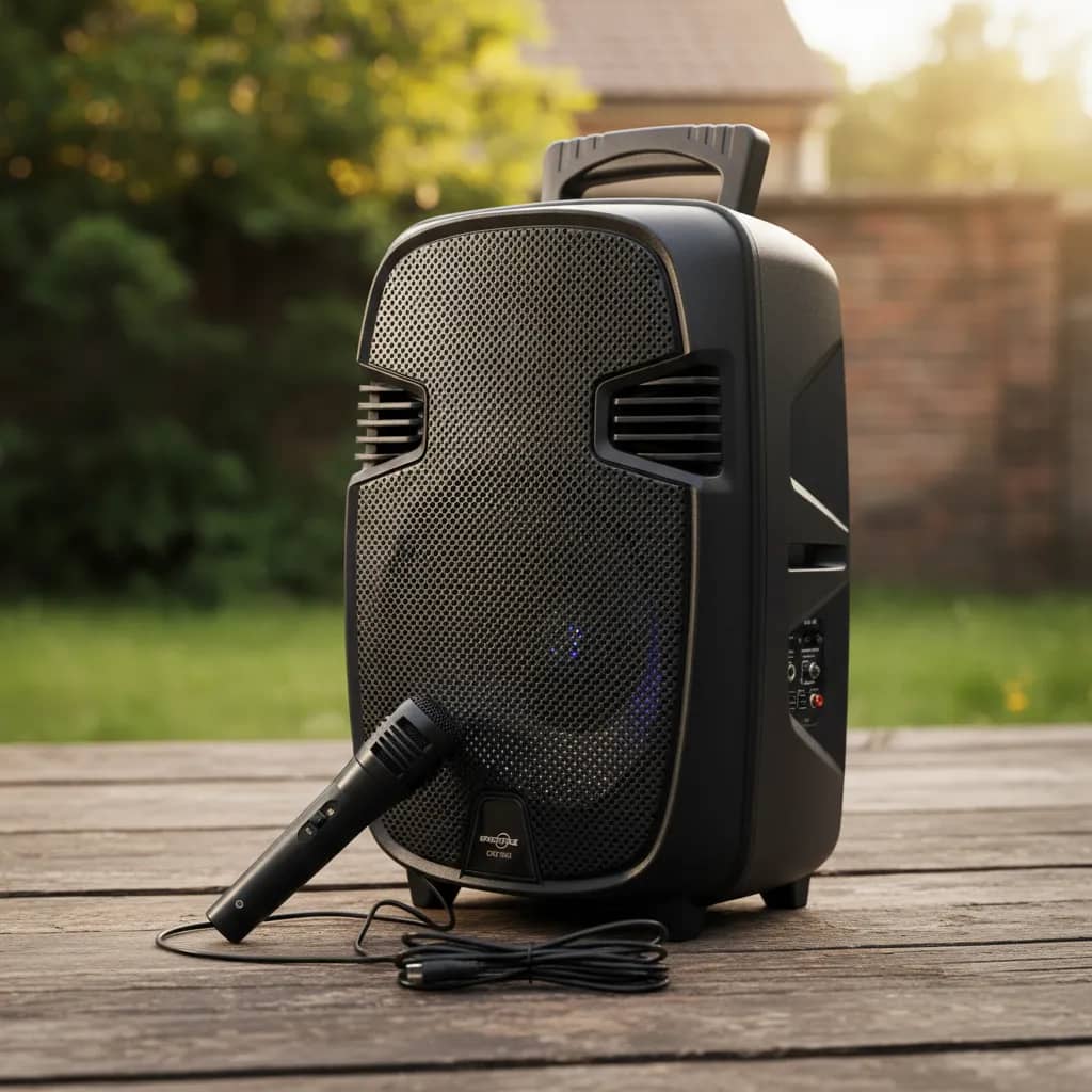 Parlante 8 Portátil Greatnice Gts-1248 Bluetooth 220v Negro - miniatura 2