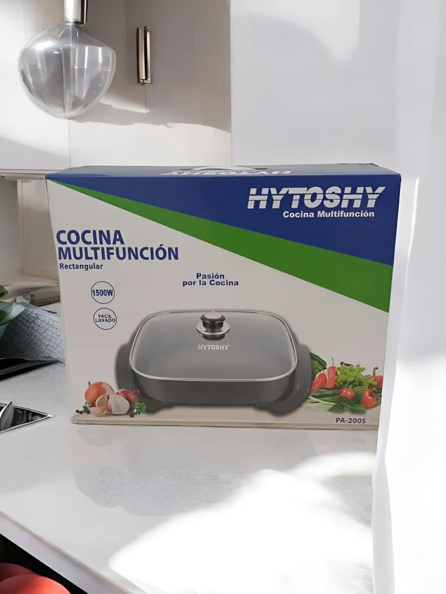 Olla Eléctrica Cuadrada Sartén Antiadherente 1500w - miniatura 4