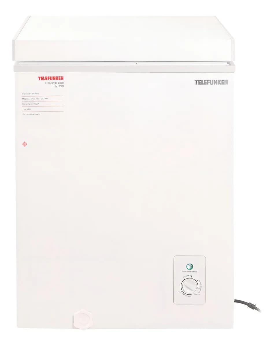 Freezer De Pozo Tfk-fp50 50 Litros Telefunken Color Blanco - miniatura 4