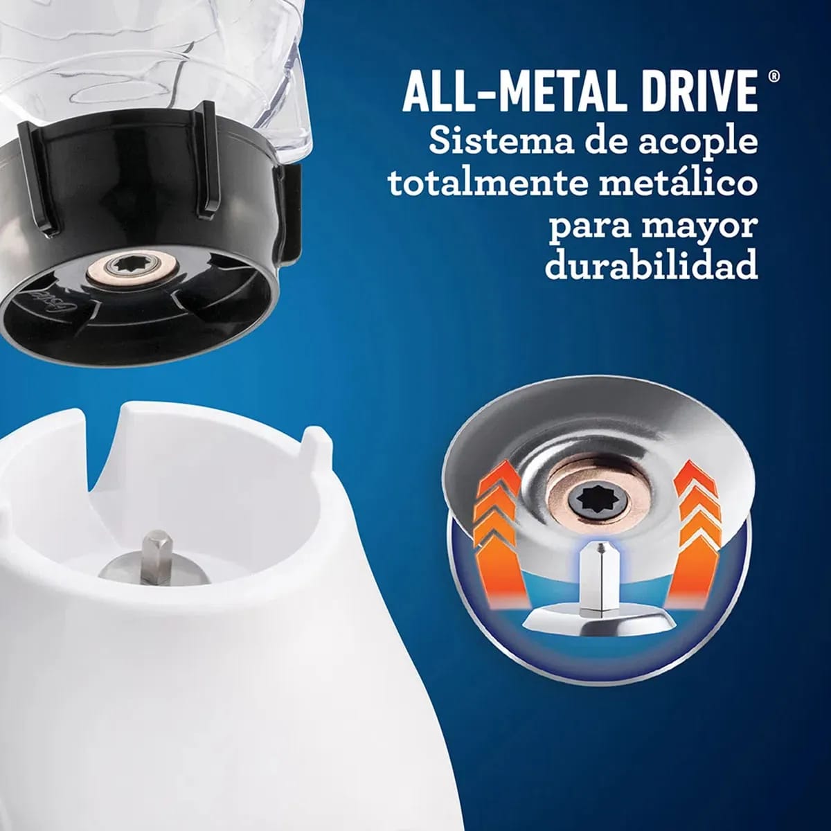 Licuadora Oster BLSTKAP Pica Hielo Acople Metálico 1.25l Negra 550W Color Negro - miniatura 4