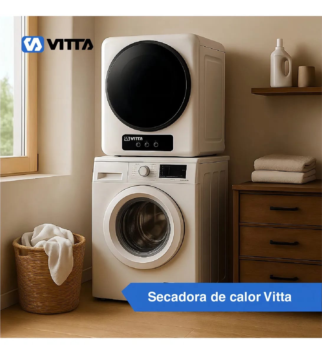 Secarropas Por Calor Vitta 4kg Panel Digital 4 Programas Color Blanco - miniatura 3