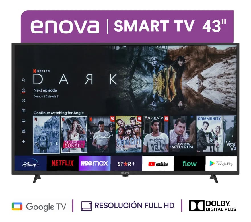 Smart Tv Enova 43'' Full Hd Google Tv