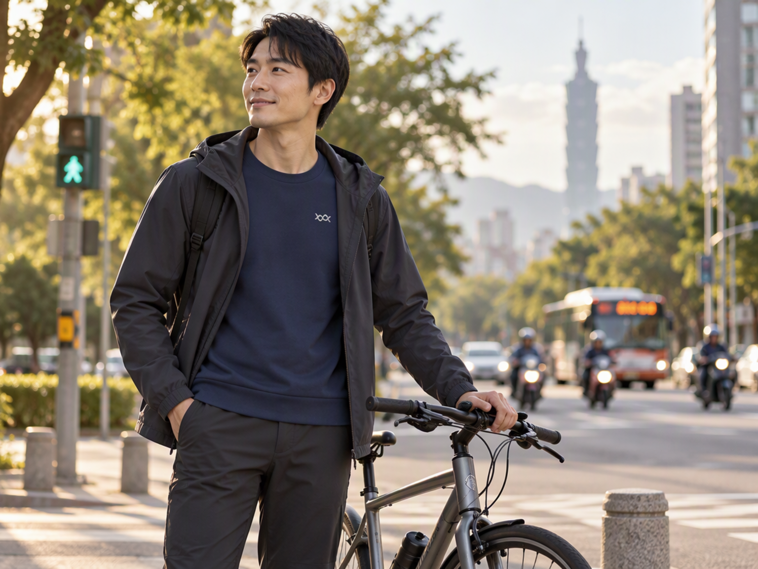 騎車通勤遇冷風，厚重穿搭不一定更方便
