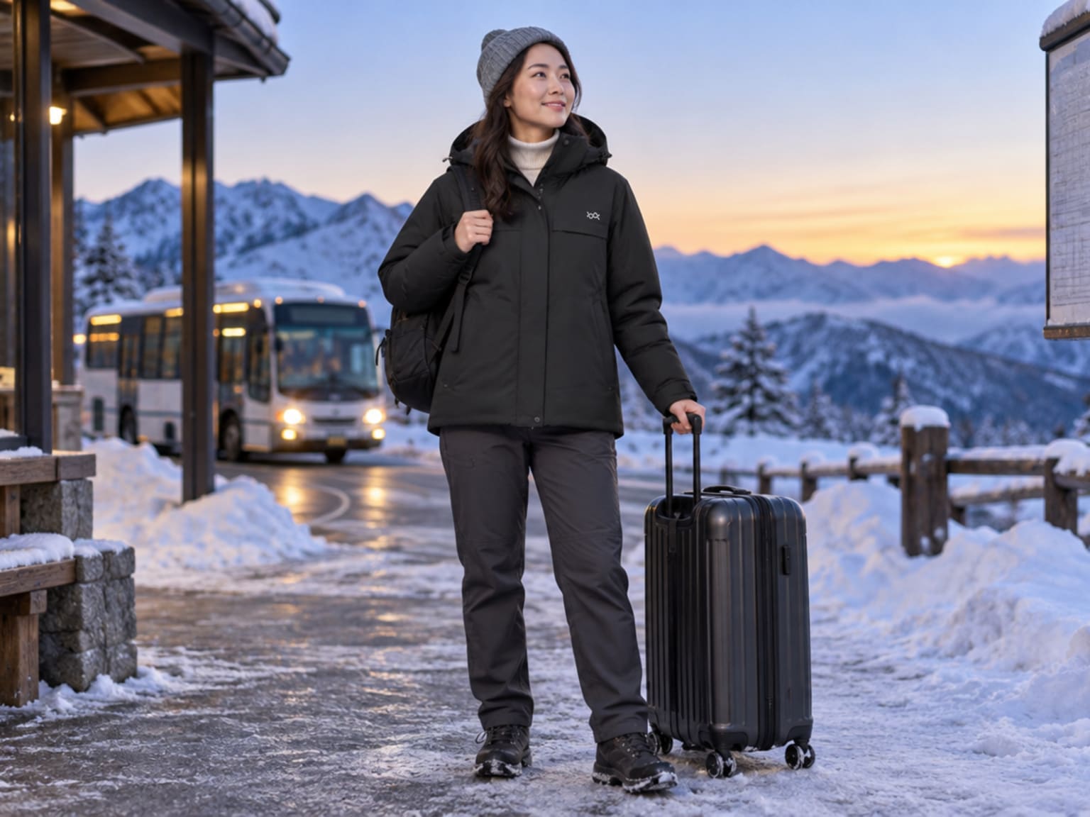 1. 雪地清晨出發,先看保暖層是否兼顧活動感
