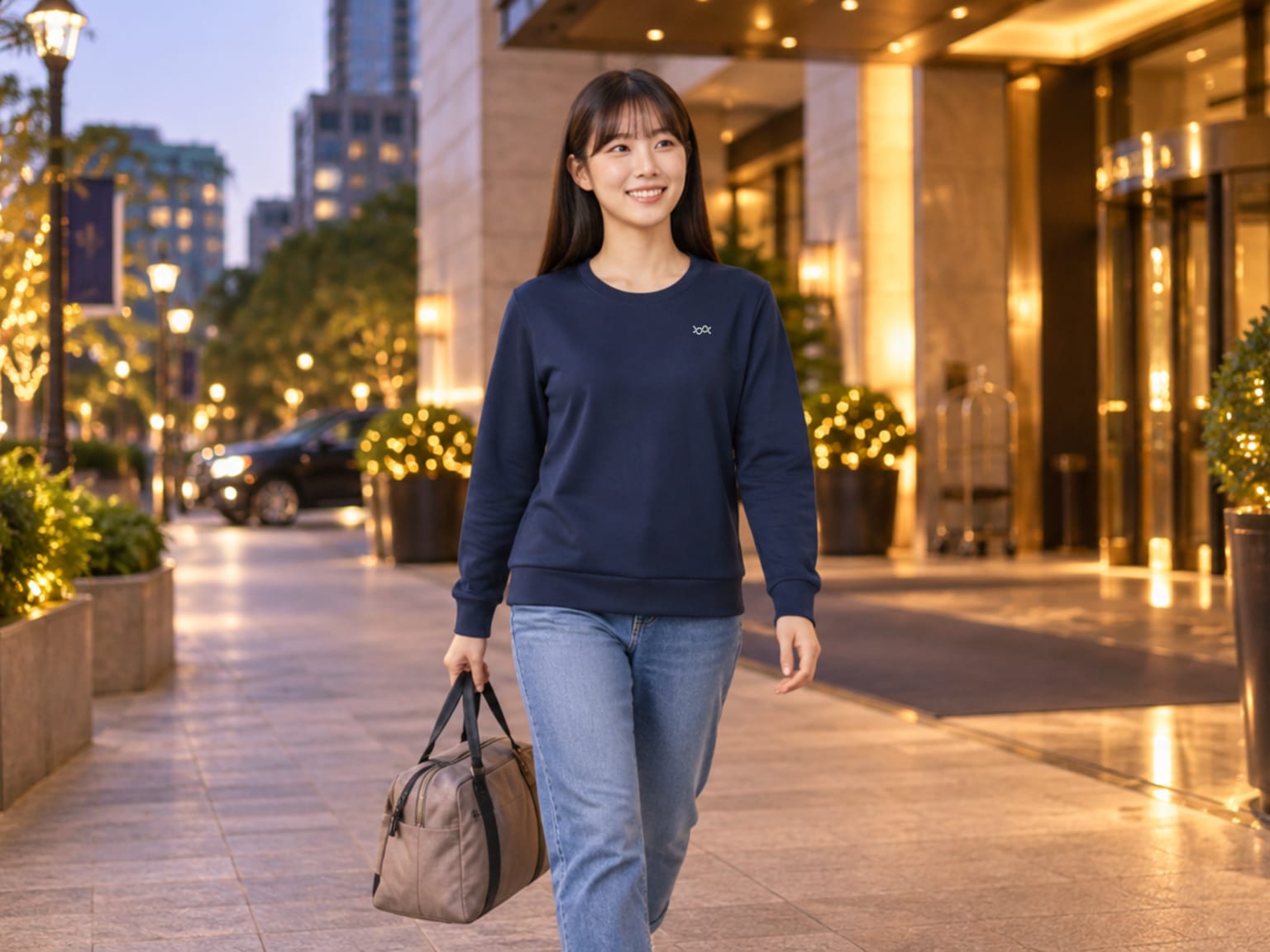 晚間散步或旅行住宿時,暖絨圓領輕旅衣怎麼維持乾爽?