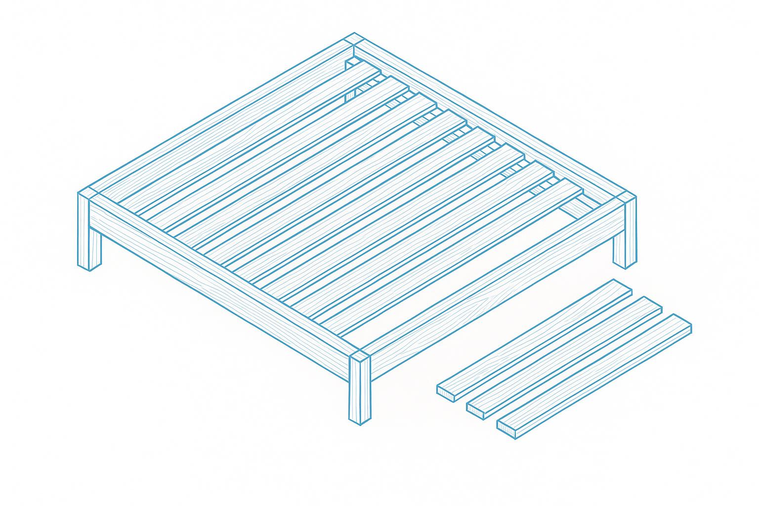 Kiln-Dried Wood Slats