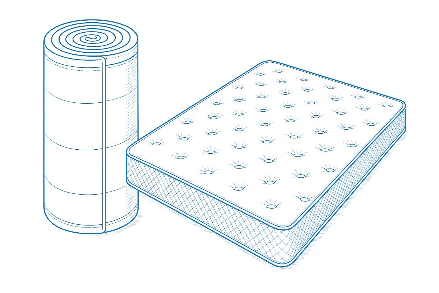 Roll-Packed Mattress
