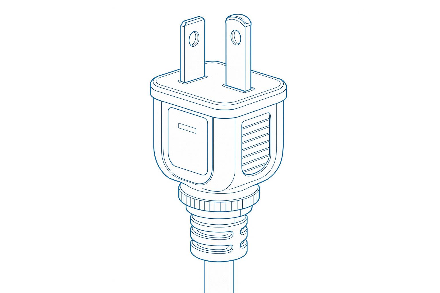NEMA Power Plug (adjustable base)