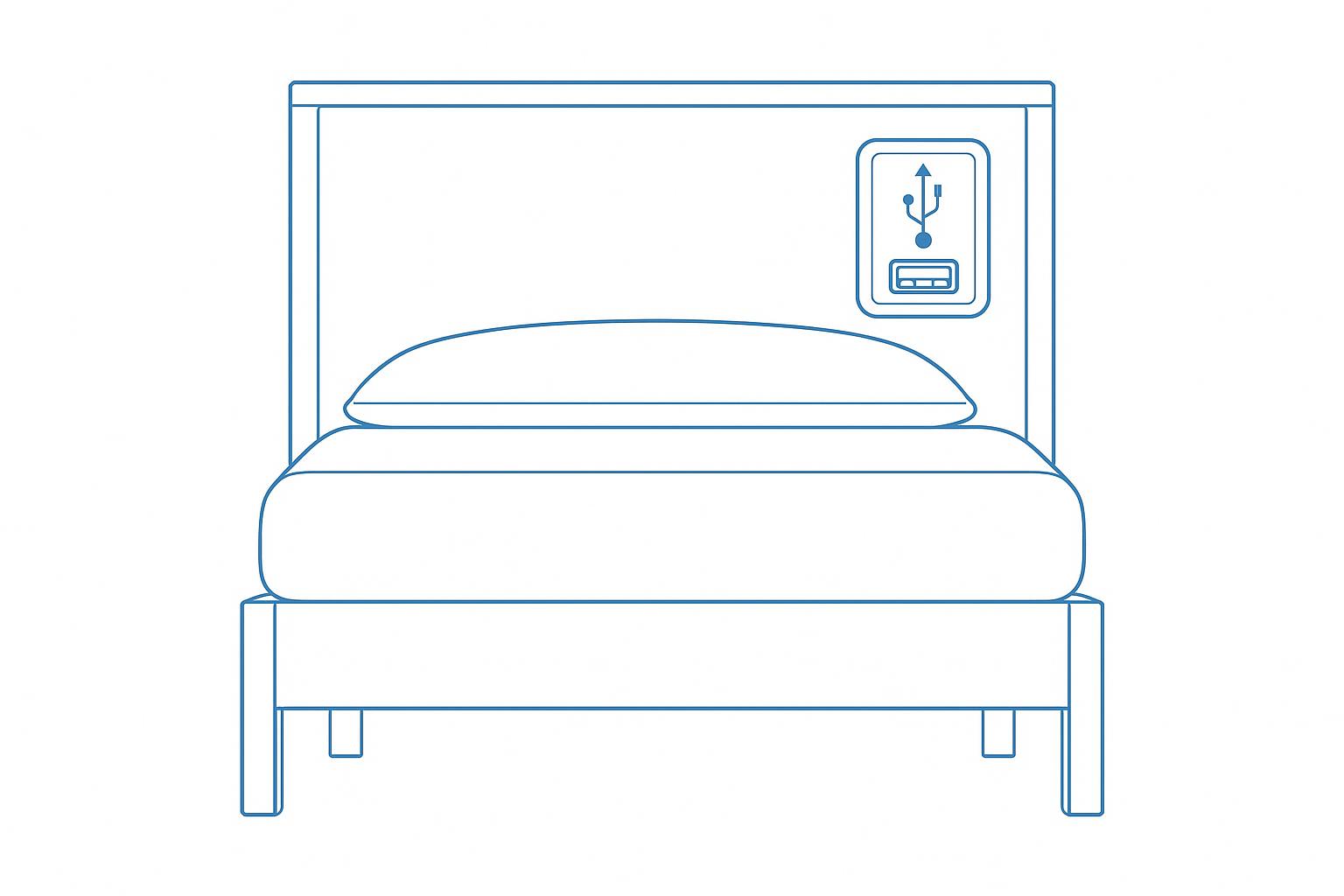 USB Charging Port (bed)