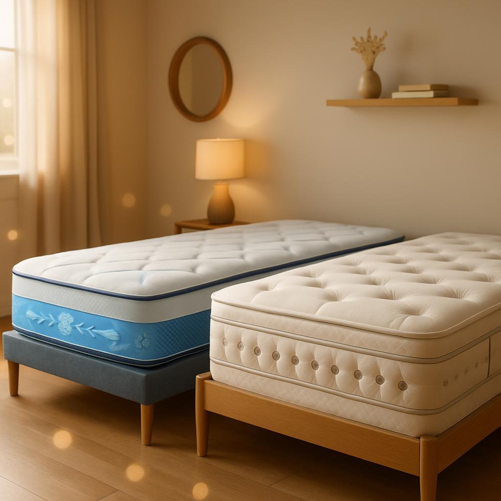 Learn how to choose between memory foam and innerspring mattresses for cooler sleep and better comfort.