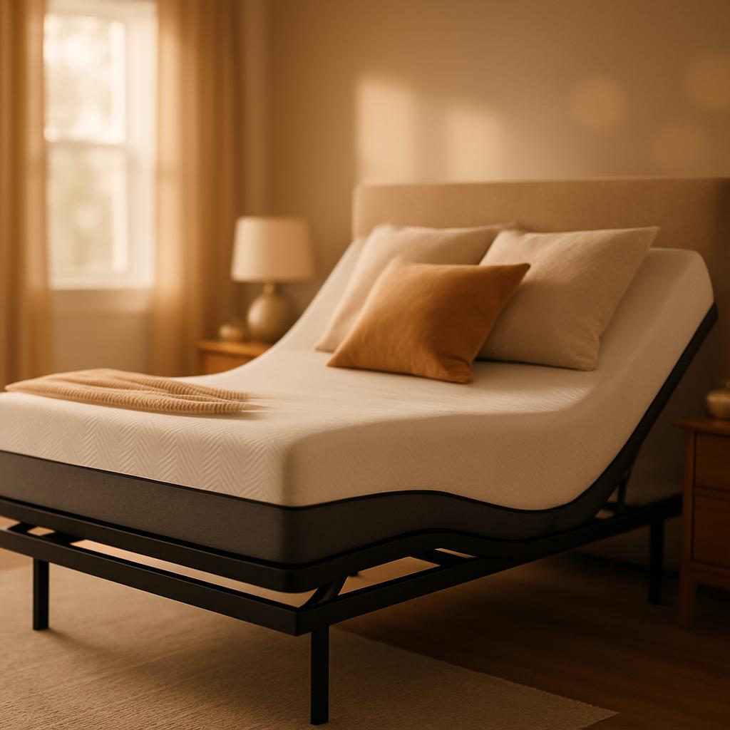 Shop queen size adjustable bed bases to reduce snoring and enhance sleep quality. Learn how elevation can transform your nights!