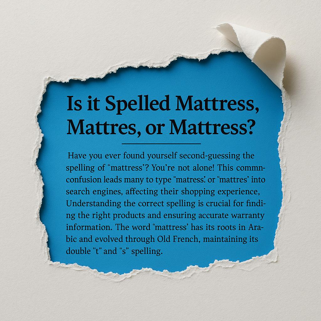 mattress spelling, how to spell mattress, spelling of mattress, correct mattress spelling, common mattress misspellings, matress vs mattress, mattres vs mattress, mattress spelling mistakes