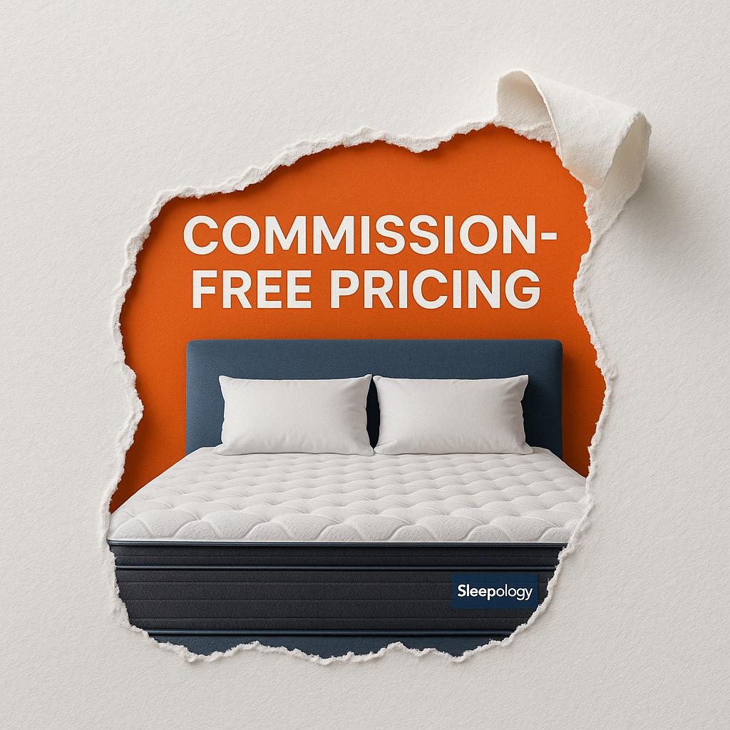 cheap mattresses, mattress deals, affordable mattresses, best mattress prices, commission-free pricing, no commission mattresses, direct-to-consumer mattresses, mattress cost savings